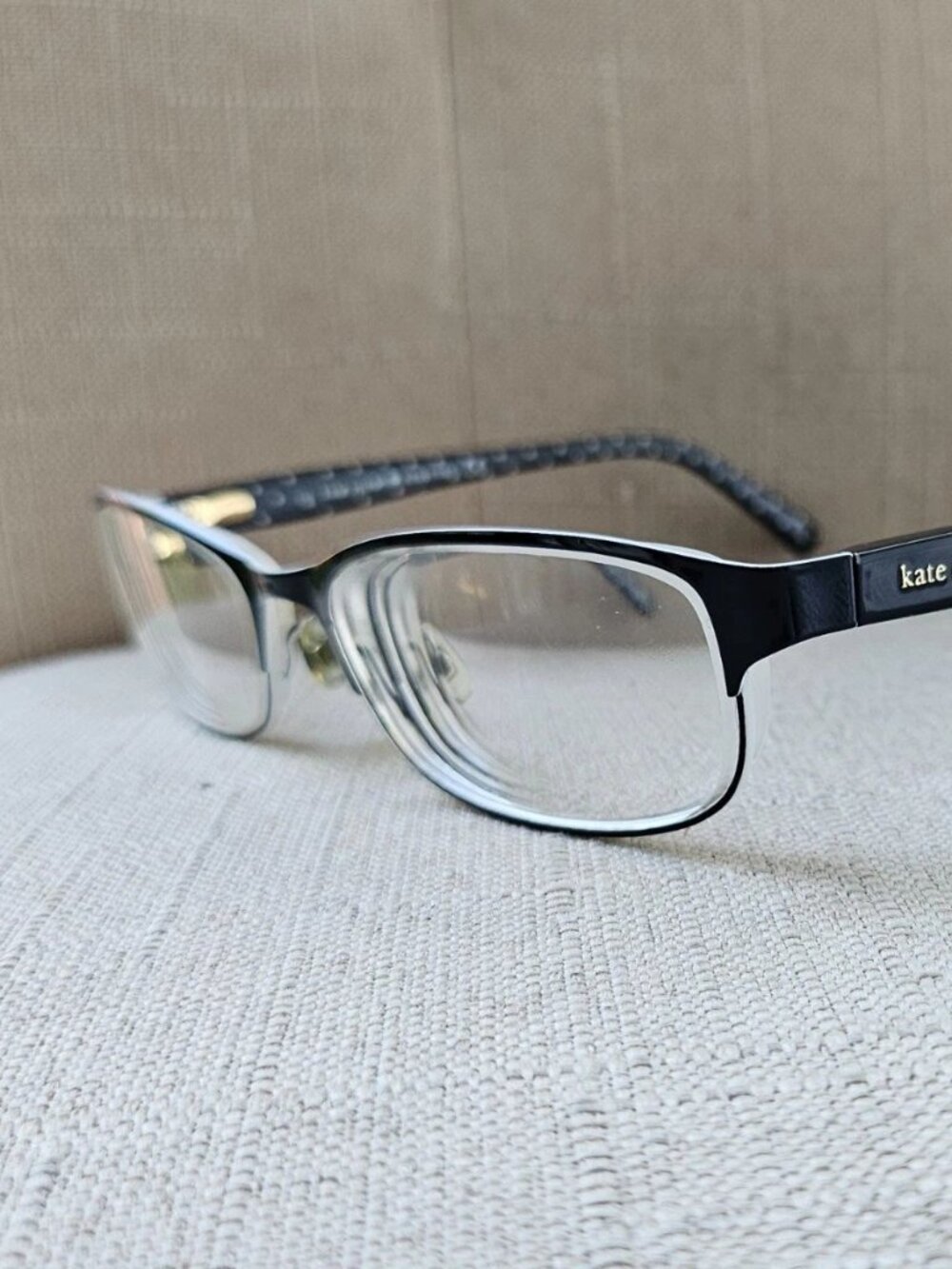 Kate Spade New York Women Eyeglasses Frame Eyewear Ambrosette Black/White Glasse